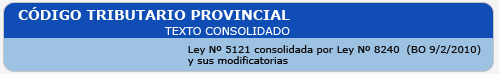 Codigo Tributario Provincial